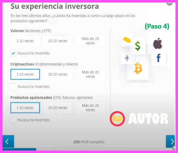 experiencia como inversor
