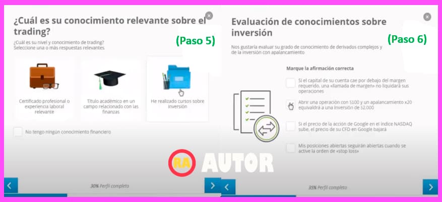 conocimiento sobre trading para crear cuenta en etoro