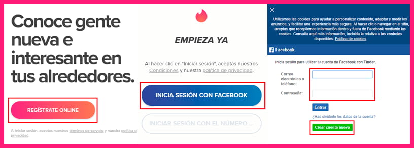 como crear una cuenta de tinder desde el ordenador