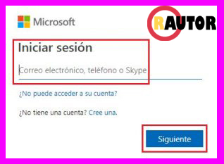 iniciar sesión en microsoft