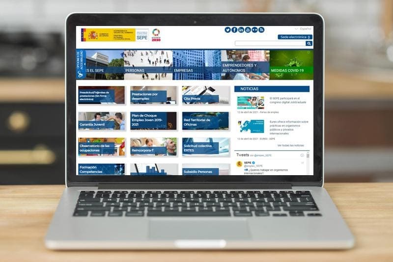 Métodos para registrarse en el SEPE