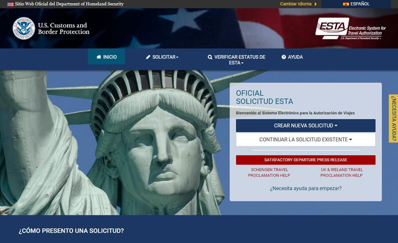 comprobar solicitud esta estados unido