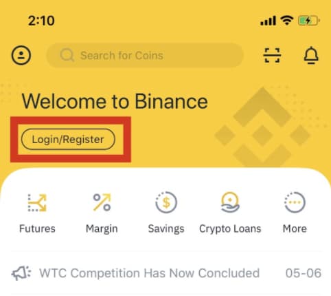 cómo abrir una cuenta en binance
