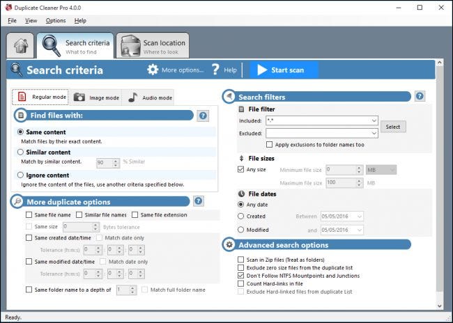 Eliminar archivos duplicados en Windows