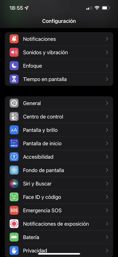 grabación de pantalla de iOS