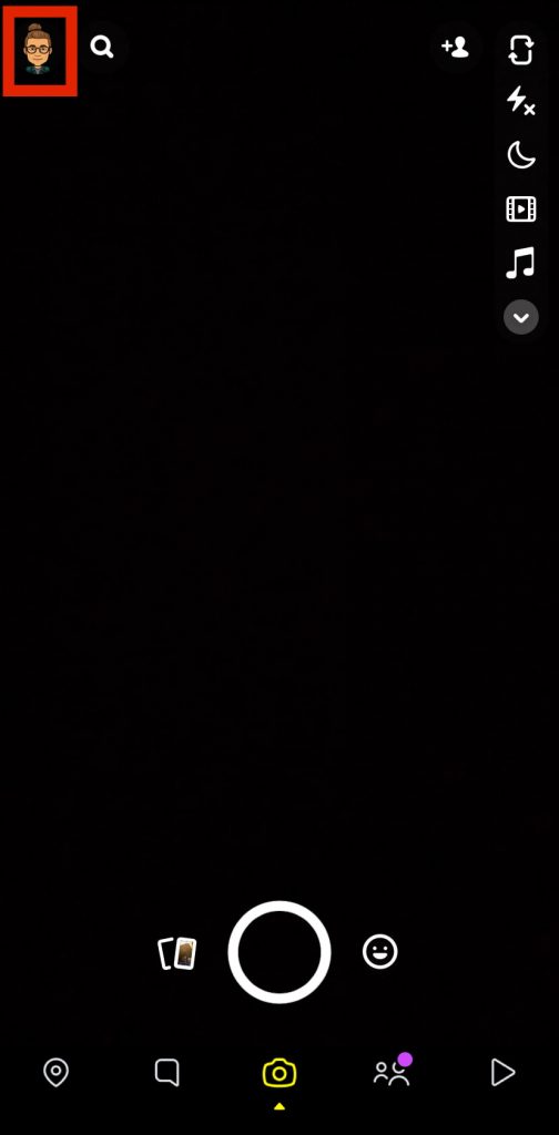 Vaya a su perfil en Snapchat