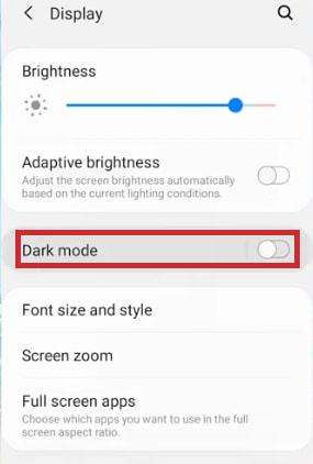 Activar el modo oscuro para snapchat en android