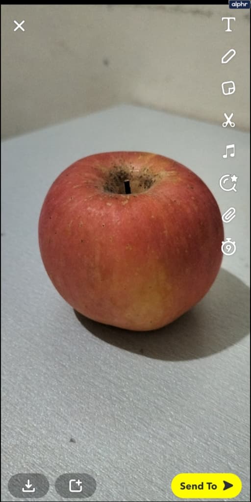 Cómo agregar texto a una foto en Snapchat