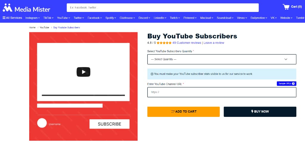 comprar suscriptores youtube